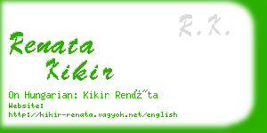 renata kikir business card